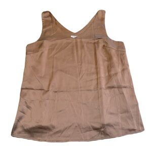 Ekouaer Champagne Satin Cami Tank Top (Size L) NWT